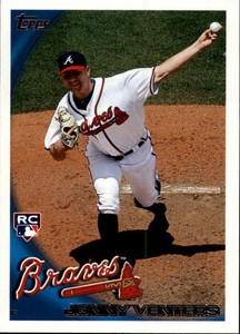 2010 (BRAVES) Topps Update #US288 Jonny Venters Rookie Baseball Card
