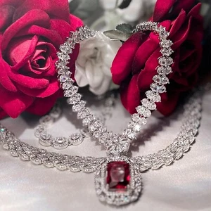 Ruby diamonds Necklace - Picture 1 of 3