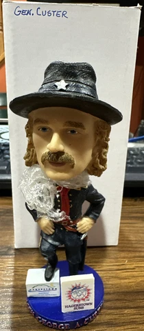 General George Custer Hagerstown Suns Bobblehead SGA VERY RARE Nationals NIB Cover