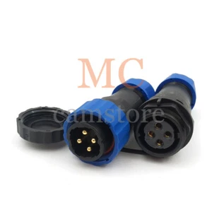 SD20 4Pin Waterproof Electrical Wire Cable Connector Plug and Socket IP67 - Picture 1 of 7