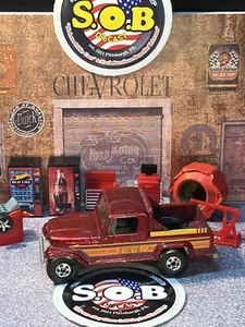 Hot Wheels Blackwalls 1982 Jeep Scrambler 4x4 Maroon Diecast USED NM Condition - Picture 1 of 10