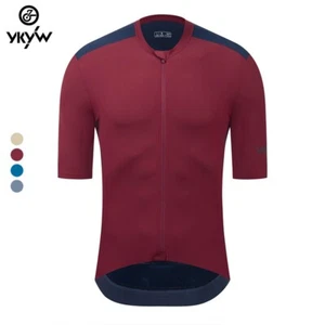 YKYWBIKE Men Summer Cycling Jersey Breathable T-Shirts MTB Tops Short Sleeve - Picture 1 of 67