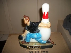 EZRA BROOKS 1973 Bowling BOWLER Decanter HERITAGE CHINA-USED NO CHIPS or CRACKS - Picture 1 of 18