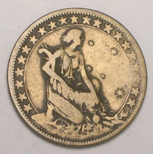 1927 Brazil Brazilian 1000 Reis Kneeling Liberty Coin - Picture 1 of 2