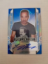 Larry Thomas /25 Prismatic Blue Autograph Card 2021 Leaf Pop Century Seinfeld