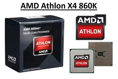 AMD Athlon X4 860K Quad Core Processor 3.7 - 4.0 GHz, Socket FM2+, 95W CPU  - Image 1 of 4
