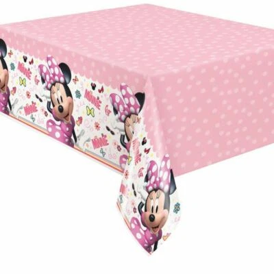 Iconic Minnie Mouse 1 Ct Birthday Party Tablecover Plastic 54x84 - Image 1 of 2