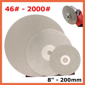 Smagliatura disco lucidatura dischi griglia disco 8" 200 mm rivestita di diamanti 46 - 2000 - Foto 1 di 5