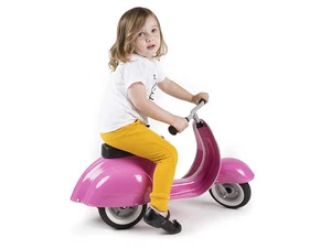 Kinderroller pink Ambosstoys Primo handgemacht Tretroller aus Blech Scooter - Bild 1 von 5
