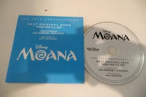 WALT DISNEY RECORDS CD 1 TITRE PROMO CARDSLEEVE MOANA AULI'I CRAVALHO. - Imagen 1 de 2
