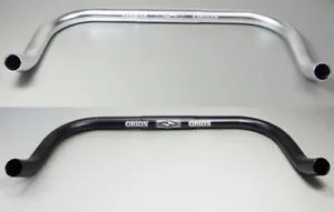 Bullhorn Lenker Triathlon Rennrad SingleSpeed Fixie Silber / Schwarz 400 - 440mm - Bild 1 von 23