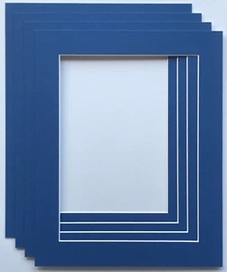 10 x 8 Zoll blaue Bildhalterungen passend für 8 x 6 Zoll Foto Bild Kunstwerk - 4er Pack - Bild 1 von 1