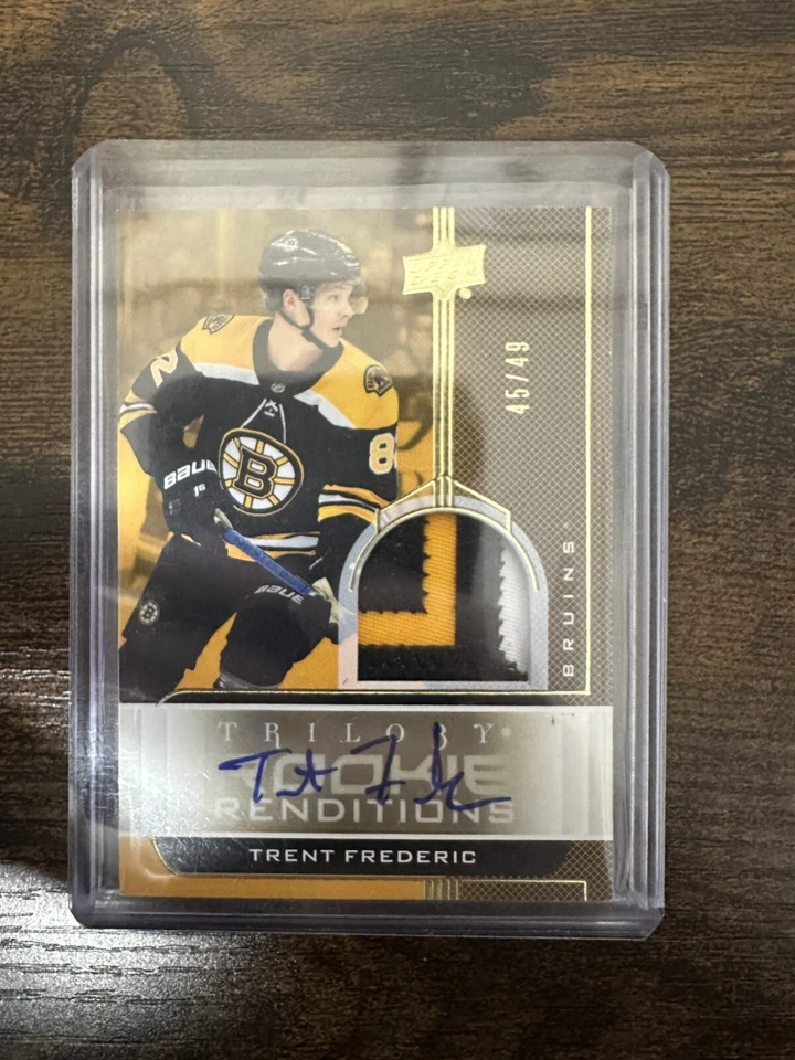 19-20 UD Trilogy-T. Frederic Rookie Renditions Gold Foil Patch Signatures #RR-22 - Image 1 of 1