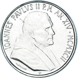 [#1329098] Vatican, 100 Lire, 1992, Nickel, EF - Picture 1 of 2