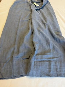 Wide Leg Brand New Dark Indigo linen/rayon pants - Brand New - Picture 1 of 7
