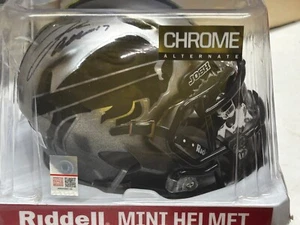 Josh Allen Chrome Alternate Autographed Mini Riddell Helmet COA - Picture 1 of 6