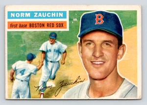 1956 Topps Card, #89 Norm Zauchin, Boston Red Sox - Picture 1 of 3