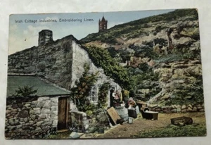 Isish Cottage Industries, Embroidering Linen. Postcard (A3) - Picture 1 of 2