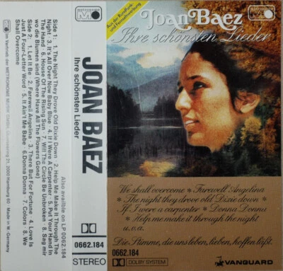 Joan Baez - Ihre Schönsten Lieder (Cass, Comp, RE) (Very Good Plus (VG+)) Foto 1 de 4