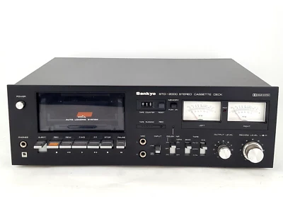 Bonita cubierta de casete estéreo vintage Sankyo STD-2000 reproduce pero necesita cinturones nuevos Foto 1 de 4