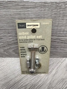 New Sears Craftmans 5/16 Arbor And Pilot Item 25601 Made In USA Free Shipping!!! - Picture 1 of 3
