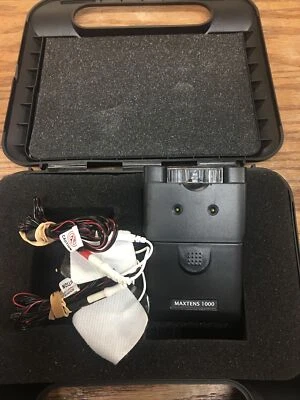 MAXTENS 1000 Analog TENS Unit Includes Lead Wires, 4 Electrodes & Case - Image 1 of 4