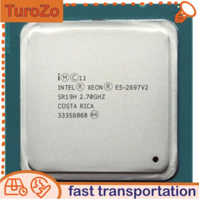 Intel Xeon E5-2697 V2 12 Core 2.7GHz 30M LGA2011 130W SR19H CPU Processor Tested - Image 1 of 3