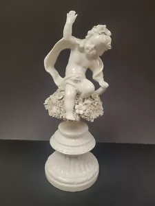 Vintage italienische weiße Porzellan Cherub/Putto Statue groß - Bild 1 von 13