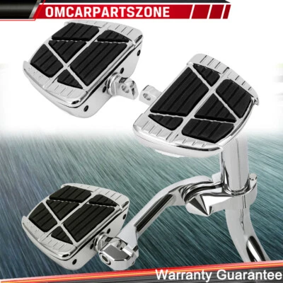 Pedales estriberas pedales estriberas reposapiés para Harley Wide Super Glide Low Rider Suzuki Foto 1 de 4