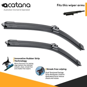 Wiper Blades for Jaguar XF X250 2008 2009 2010 - 2015 Front 24" + 19" Windscreen - Picture 1 of 9