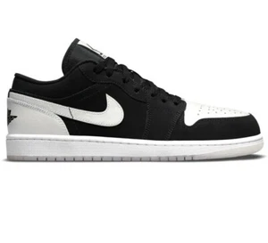 Nike Air Jordan 1 Low SE Diamond Shorts Black White Size 9 Brand New - Picture 1 of 1
