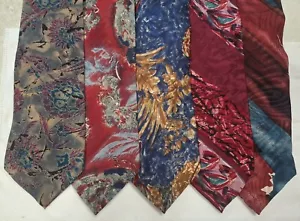 5 - GOLDEN HOUSE CUSTOM CRAVATS TIES MADE IN USA 100% IMPORTED SILK - Picture 1 of 16