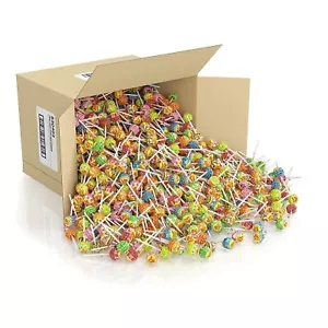 100xBest Chupa Chups Lollipop Assorted Flavour Bulk Kids Lollies Candy Bag 1.2kg - Picture 1 of 9