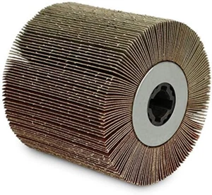 Flap Wheel Tamburo Levigatrice, 4,5" X 4" con 3/4" Quad Keyway (60 Grana) - Foto 1 di 6