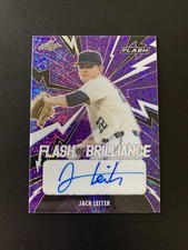 2021 Leaf Flash Flash of Brilliance Purple /75 Jack Leiter #FB-JL1 Auto