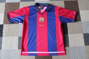 Barcelona FC Home Nike Shirt 2000-2001 Jungen 128-140 cm VINTAGE (8-10 Jahre) SELTEN - Bild 1 von 6