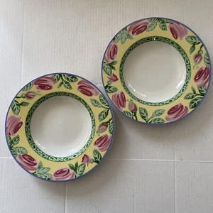 Villeroy & Boch Switch Summerhouse A Rose Suppenschalen Germany 2er Set - EUC - Bild 1 von 5