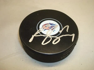 Brandon Dubinsky Signed Columbus Blue Jackets Hockey Puck Autographed 1A - Picture 1 of 2