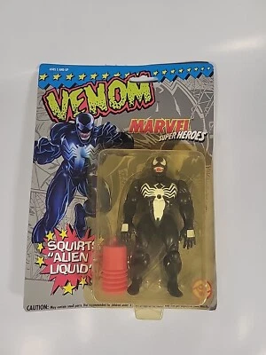 Figura de acción Toybiz Marvel Super Heroes VENOM con chorro Alien Liquid 1993 NUEVO Foto 1 de 4