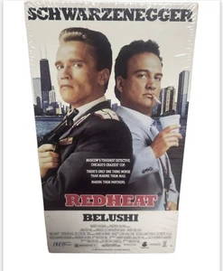Red Heat (VHS, 1997) New Sealed With Watermark On Stamp On Side With Case - Picture 1 of 8