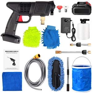 24 V Kit de Pistola de Limpieza de alta presión para coche moto bici pórtatil 5m - Imagen 1 de 11