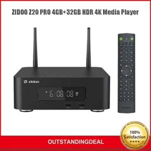 ZIDOO Z20 PRO 4GB+32GB HDR 4K Reproductor multimedia Wifi Set Top Box + Control remoto Bluetooth - Imagen 1 de 5