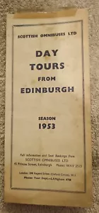Scottish Omnibuses Ltd Leaflet Detailing Day Tours From Edinburgh, Season 1953. - Foto 1 di 4