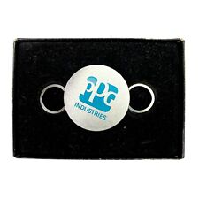 PPG Industries Key Ring Pittsburgh Plate Glass Advertising Stainless Ad Logo
