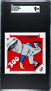 1980 Laughlin 300/.400/500 Club #19 Lefty Grove Philadelphia Athletics - SGC 9 Mt - Imagen 1 de 2