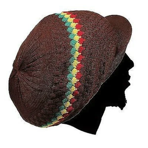 Gorra Rasta Reggae Dubwise Dretas Sombrero Babylon Jamaica Selassie Marley M/L Ajuste - Imagen 1 de 3