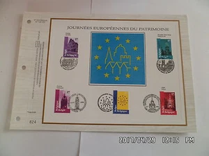 TIMBRE PLANCHE PREMIER JOUR N°849 BELGIQUE JOURNEES EUROPEENNES DU PATRIMOIN G26 - Picture 1 of 1