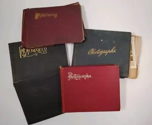 Antikes & Vintage Fotoalbum viel viktorianisches Zeitalter - 1880-20er Familie 150+ Bilder - Bild 1 von 20