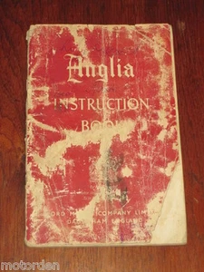 original 1952 English Ford ANGLIA Instruction Book well illust'd 91pgs FREE POST - Picture 1 of 7