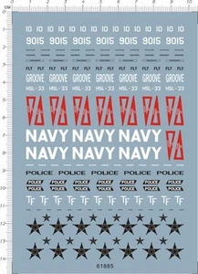 Super Detail Up 1/72 US Navy Kaman SH-2F seasprite modello elicottero decalcomania marina - Foto 1 di 1